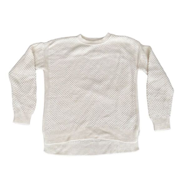 Abercrombie & Fitch Sweater Knit Open Weave Cream Small - Picture 1 of 6